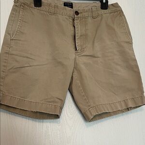J. Crew Men's Khaki Flat Front Shorts